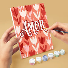 Load image into Gallery viewer, Mini Paint by numbers 6"x8" (6 pieces) - Sweet Hearts