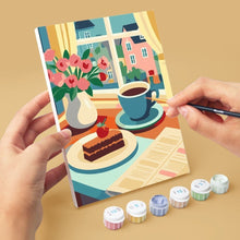 Load image into Gallery viewer, Mini Paint by numbers 6"x8" (6 pieces) - Café Delights