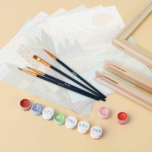 Load image into Gallery viewer, Mini Paint by numbers 6"x8" (6 pieces) - Nature Escape