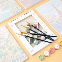 Load image into Gallery viewer, Mini Paint by numbers 6"x8" (6 pieces) - Parisian Dreams