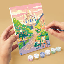 Load image into Gallery viewer, Mini Paint by numbers 6"x8" (6 pieces) - Parisian Dreams