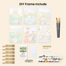 Load image into Gallery viewer, Mini Paint by numbers 6"x8" (6 pieces) - European Landmarks