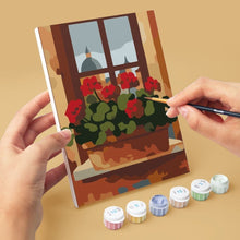 Load image into Gallery viewer, Mini Paint by numbers 6"x8" (6 pieces) - Italian Countryside
