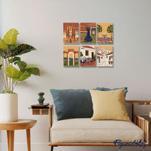 Load image into Gallery viewer, Mini Paint by numbers 6"x8" (6 pieces) - Andalusian Dreams