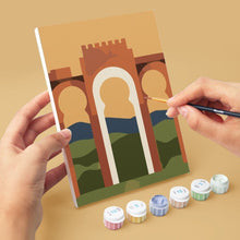 Load image into Gallery viewer, Mini Paint by numbers 6"x8" (6 pieces) - Andalusian Dreams