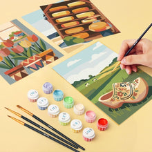 Load image into Gallery viewer, Mini Paint by numbers 6"x8" (6 pieces) - Holland in Bloom