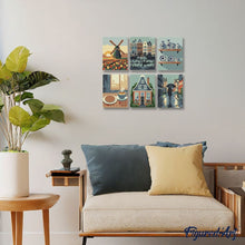 Load image into Gallery viewer, Mini Paint by numbers 6"x8" (6 pieces) - Dutch Traditions