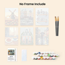 Load image into Gallery viewer, Mini Paint by numbers 6"x8" (6 pieces) - Dutch Traditions