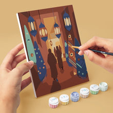 Load image into Gallery viewer, Mini Paint by numbers 6"x8" (6 pieces) - Arabian Nights Scenes