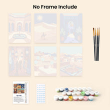 Load image into Gallery viewer, Mini Paint by numbers 6"x8" (6 pieces) - Arabian Nights Scenes