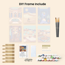 Load image into Gallery viewer, Mini Paint by numbers 6"x8" (6 pieces) - Arabian Nights Scenes