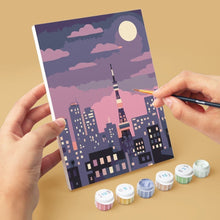 Load image into Gallery viewer, Mini Paint by numbers 6"x8" (6 pieces) - Tokyo in Bloom