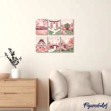 Load image into Gallery viewer, Mini Paint by numbers 6"x8" (6 pieces) - Spirit of Japan