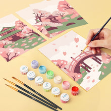 Load image into Gallery viewer, Mini Paint by numbers 6"x8" (6 pieces) - Spirit of Japan