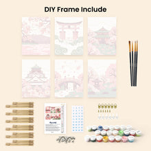Load image into Gallery viewer, Mini Paint by numbers 6"x8" (6 pieces) - Spirit of Japan