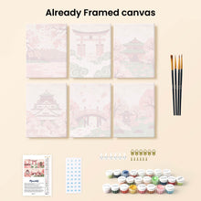 Load image into Gallery viewer, Mini Paint by numbers 6"x8" (6 pieces) - Spirit of Japan