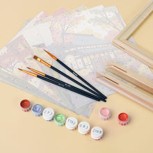 Load image into Gallery viewer, Mini Paint by numbers 6"x8" (6 pieces) - Serene Japan