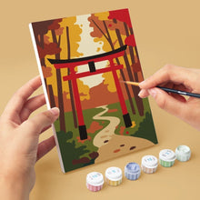 Load image into Gallery viewer, Mini Paint by numbers 6"x8" (6 pieces) - Serene Japan