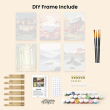 Load image into Gallery viewer, Mini Paint by numbers 6"x8" (6 pieces) - Zen Landscapes