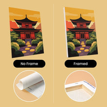 Load image into Gallery viewer, Mini Paint by numbers 6"x8" (6 pieces) - Sunset in Japan