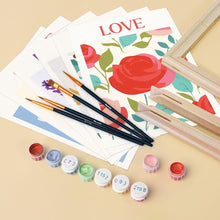 Load image into Gallery viewer, Mini Paint by numbers 6"x8" (6 pieces) - Blooming Emotions 1