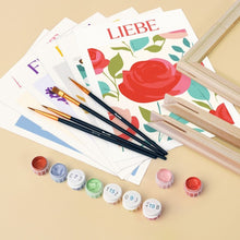 Load image into Gallery viewer, Mini Paint by numbers 6"x8" (6 pieces) - Blooming Emotions 2