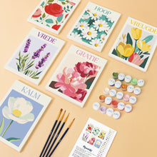 Load image into Gallery viewer, Mini Paint by numbers 6"x8" (6 pieces) - Blooming Emotions 5