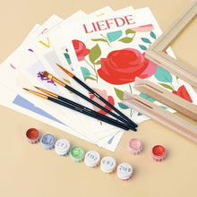 Load image into Gallery viewer, Mini Paint by numbers 6"x8" (6 pieces) - Blooming Emotions 5