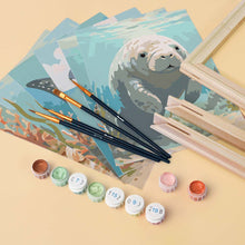 Load image into Gallery viewer, Mini Paint by numbers 6"x8" (6 pieces) - Ocean Treasures