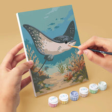 Load image into Gallery viewer, Mini Paint by numbers 6"x8" (6 pieces) - Ocean Treasures
