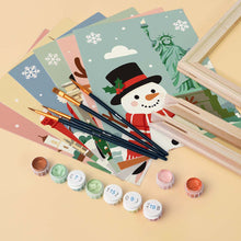 Load image into Gallery viewer, Mini Paint by numbers 6"x8" (6 pieces) - Holiday Destinations