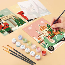 Load image into Gallery viewer, Mini Paint by numbers 6"x8" (6 pieces) - Holiday Destinations