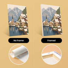 Load image into Gallery viewer, Mini Paint by numbers 6"x8" (6 pieces) - Winter Village Collection