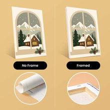 Load image into Gallery viewer, Mini Paint by numbers 6"x8" (6 pieces) - Christmas Window Views