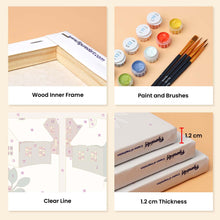 Load image into Gallery viewer, Mini Paint by numbers 6"x8" (6 pieces) - Christmas Window Views