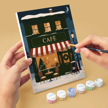 Load image into Gallery viewer, Mini Paint by numbers 6"x8" (6 pieces) - Festive Village