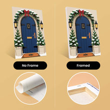 Load image into Gallery viewer, Mini Paint by numbers 6"x8" (6 pieces) - Christmas Front Doors