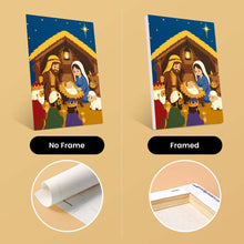 Load image into Gallery viewer, Mini Paint by numbers 6"x8" (6 pieces) - The Nativity Story