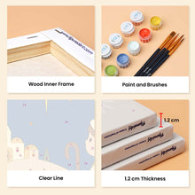Load image into Gallery viewer, Mini Paint by numbers 6"x8" (6 pieces) - The Nativity Story
