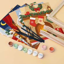 Load image into Gallery viewer, Mini Paint by numbers 6"x8" (6 pieces) - Christmas Memories