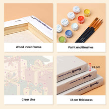 Load image into Gallery viewer, Mini Paint by numbers 6"x8" (6 pieces) - Festive Winter Moments
