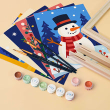 Load image into Gallery viewer, Mini Paint by numbers 6"x8" (6 pieces) - Festive Winter Favorites