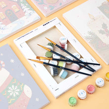 Load image into Gallery viewer, Mini Paint by numbers 6"x8" (6 pieces) - Festive Winter Favorites