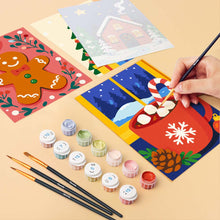 Load image into Gallery viewer, Mini Paint by numbers 6"x8" (6 pieces) - Festive Winter Favorites