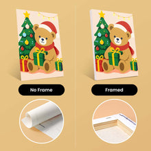 Load image into Gallery viewer, Mini Paint by numbers 6"x8" (6 pieces) - Christmas Teddy Bears
