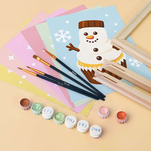 Load image into Gallery viewer, Mini Paint by numbers 6"x8" (6 pieces) - Christmas Cupcakes