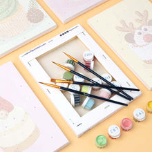 Load image into Gallery viewer, Mini Paint by numbers 6"x8" (6 pieces) - Christmas Cupcakes