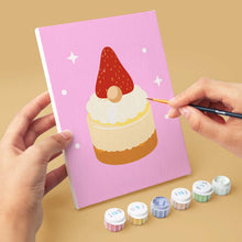 Load image into Gallery viewer, Mini Paint by numbers 6"x8" (6 pieces) - Christmas Cupcakes