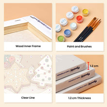 Load image into Gallery viewer, Mini Paint by numbers 6"x8" (6 pieces) - Christmas Sweets