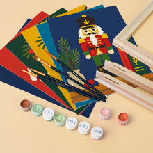 Load image into Gallery viewer, Mini Paint by numbers 6"x8" (6 pieces) - Christmas Traditions